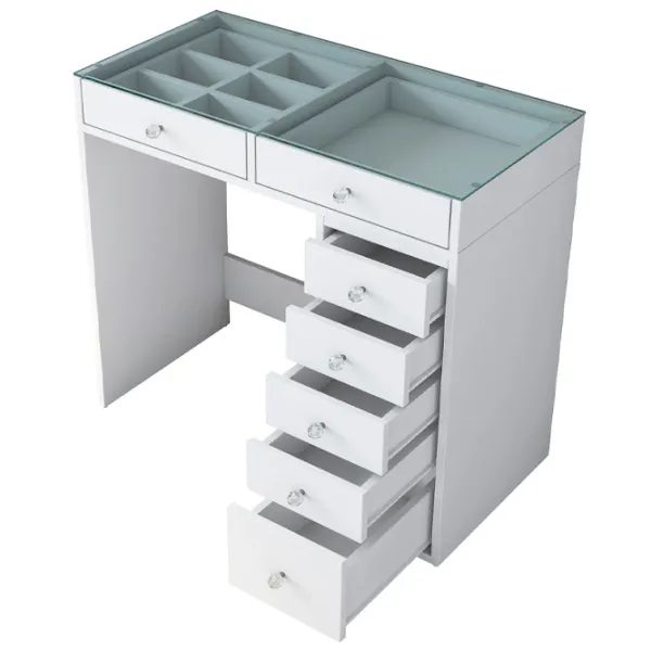 Туалетный столик Mirage Meble BJ107 ДСП меламин / White photo 3