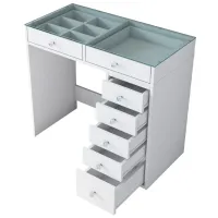 Туалетный столик Mirage Meble BJ107 ДСП меламин / White photo 3