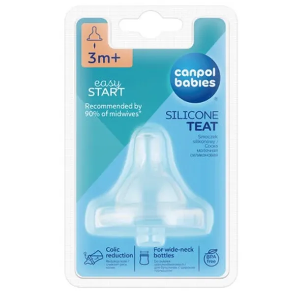 Tetină pentru biberon Canpol 21/724 Unisex / / Transparent photo 3
