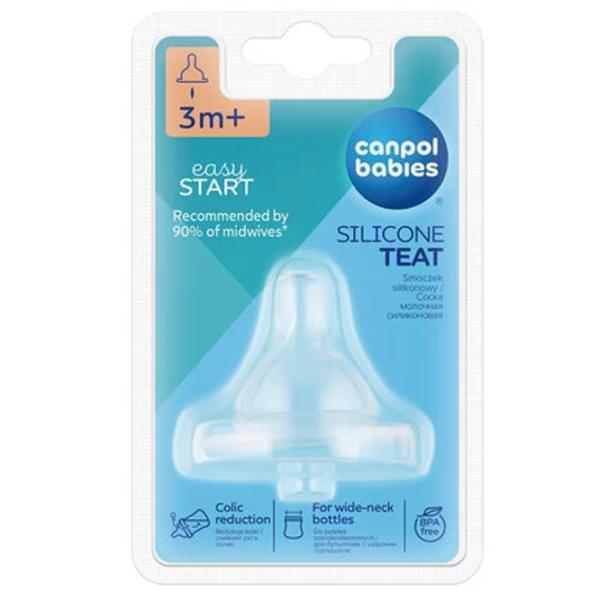 Tetină pentru biberon Canpol 21/724 Unisex / / Transparent photo 3