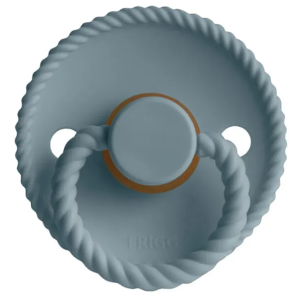 Suzetă cu tetina rotundă Frigg Rope Unisex / 6 luni - 18 luni / Latex / Blue photo 1 Suzetă cu tetina rotundă Frigg Rope Unisex / 6 luni - 18 luni / Latex / Blue photo 1