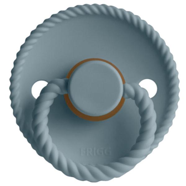 Suzetă cu tetina rotundă Frigg Rope Unisex / 6 luni - 18 luni / Latex / Blue photo 1 Suzetă cu tetina rotundă Frigg Rope Unisex / 6 luni - 18 luni / Latex / Blue photo 1