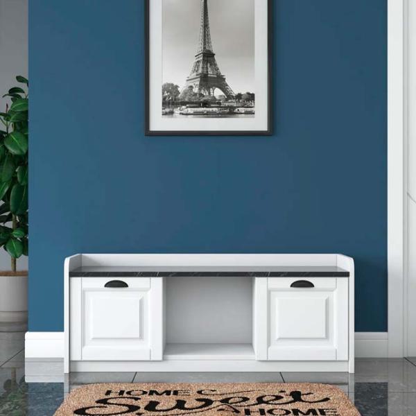 Dulap pentru încălțăminte Mirage Meble EB101 45 x 120 x 40 /White /White photo 2