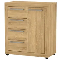 Тумбочки ML-Mobila МГ-1  90 x 78.3 x 40см / ЛДСП / Дуб cонома