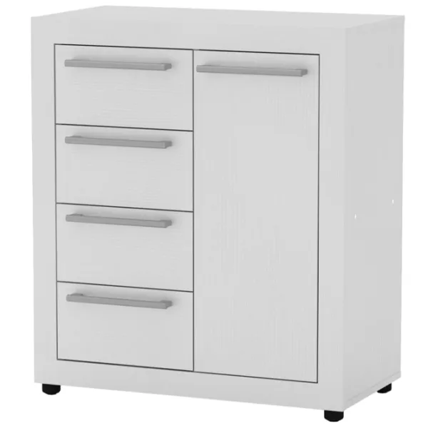 Тумбочки ML-Mobila МГ-1  90 x 78.3 x 40см / ЛДСП / White photo 1 Тумбочки ML-Mobila МГ-1  90 x 78.3 x 40см / ЛДСП / White photo 1