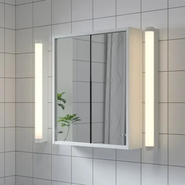 подвеснои шкаф для ваннои комнаты Ikea Nysjon  ЛДСП / Белый photo 2