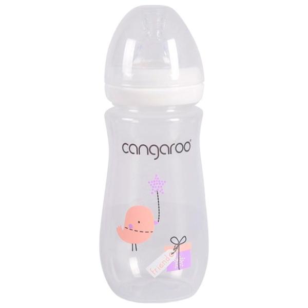 Biberon Cangaroo C0563  Pentru fetițe / 300 ml / Transparent photo 1