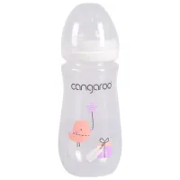 Бутылочка для кормления Cangaroo C0563  Для девочек / 300 мл / Прозрачный