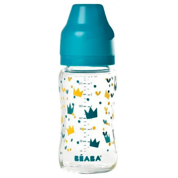 Biberon Beaba Crown Unisex / 240 ml / Transparent photo 1