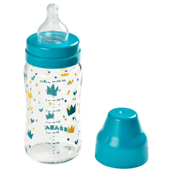 Biberon Beaba Crown Unisex / 240 ml / Transparent photo 3