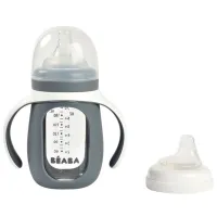 Biberon Beaba B913538  Unisex / 210 ml / Grey