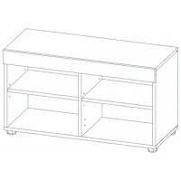 Dulap pentru încălțăminte Sokme ФОКУС 45 x 80 x 33.8 /Artisan Oak /Artisan Oak photo 2