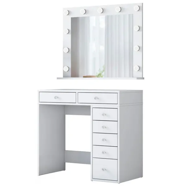 Туалетный столик Mirage Meble BJ115 ДСП меламин / White photo 1