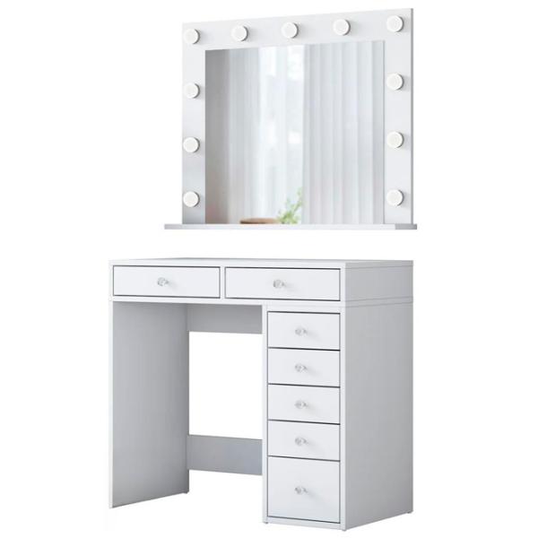 Туалетный столик Mirage Meble BJ115 ДСП меламин / White photo 1