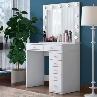 Туалетный столик Mirage Meble BJ115 ДСП меламин / White photo 2