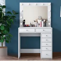 Туалетный столик Mirage Meble BJ115 ДСП меламин / White photo 5