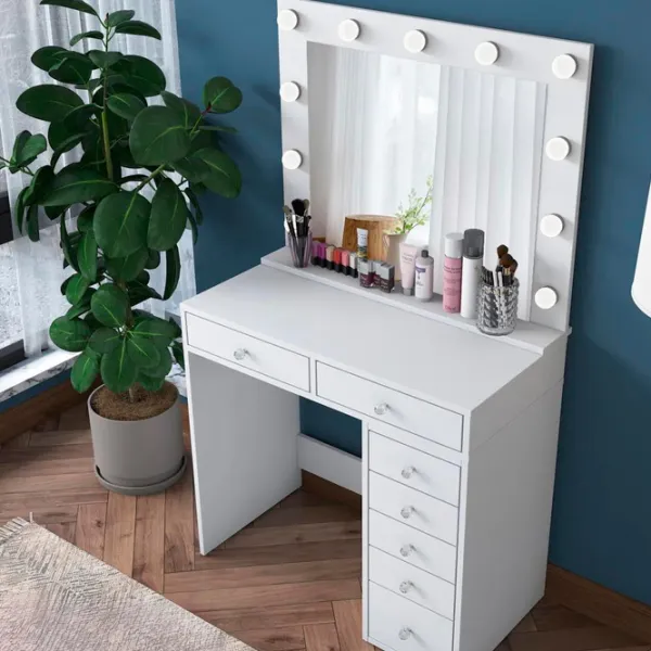 Туалетный столик Mirage Meble BJ115 ДСП меламин / White photo 6