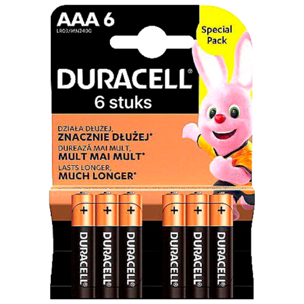 Baterie Duracell Optimum K6 AAA 1.5 V / 6 buc. photo 1