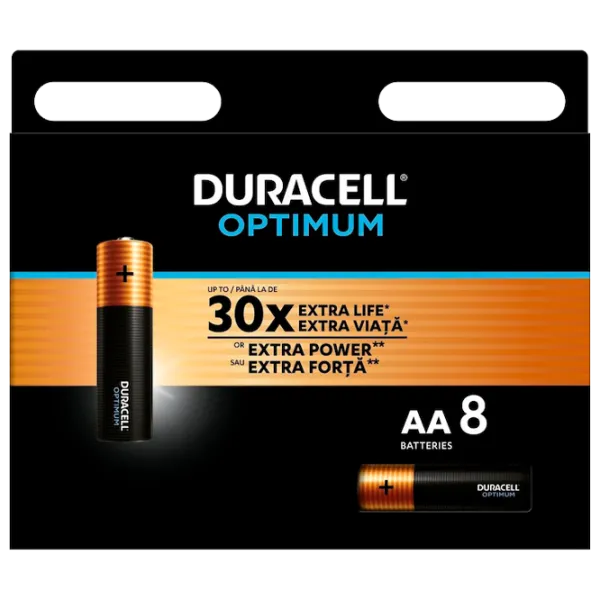 Батарейка Duracell Optimum K8 AA 1.5 В / 8 шт. photo 1