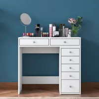 Туалетный столик Mirage Meble BJ115 ДСП меламин / White photo 2