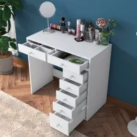 Туалетный столик Mirage Meble BJ115 ДСП меламин / White photo 7