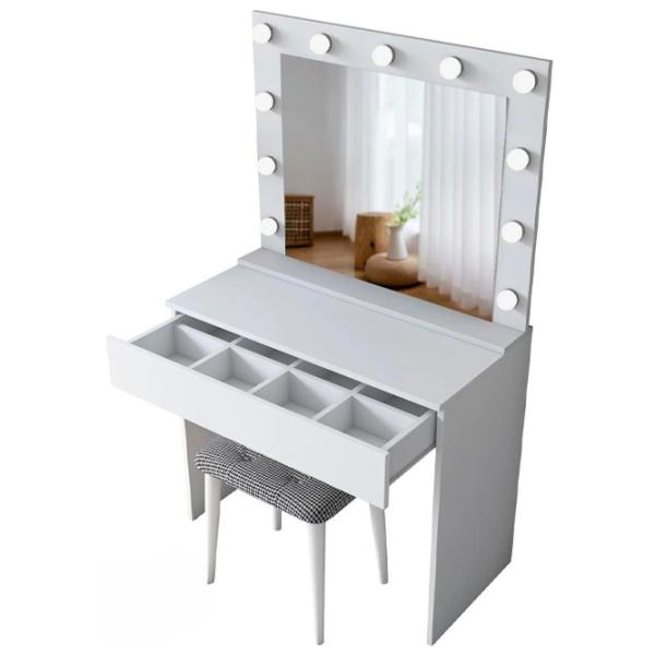 Туалетный столик Mirage Meble BJ121 ДСП меламин / White photo 2