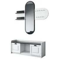 Комплект для прихожей Mirage Meble EE101 ДСП меламин / Черный мрамор