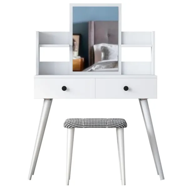 Туалетный столик Mirage Meble BJ102 ДСП меламин / White photo 1