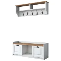 Комплект для прихожей Mirage Meble P2/M1 ДСП меламин / Грецкий орех