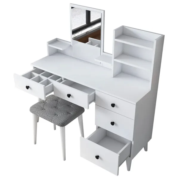 Туалетный столик Mirage Meble BJ101 ДСП меламин / White photo 4