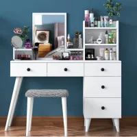 Туалетный столик Mirage Meble BJ101 ДСП меламин / White photo 5