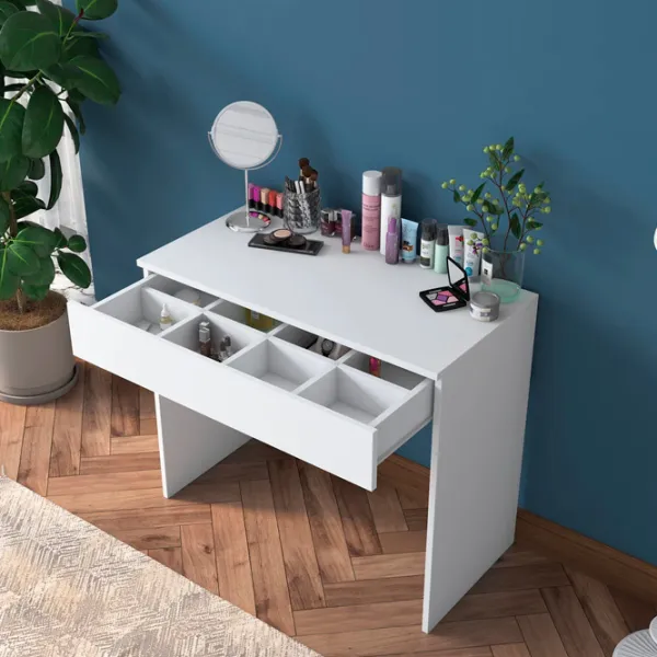 Туалетный столик Mirage Meble BJ104 ДСП меламин / White photo 4