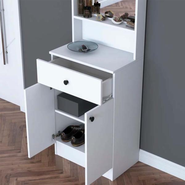 Dulap pentru antreu Mirage Meble P6/M15 PAL melaminat / White photo 5