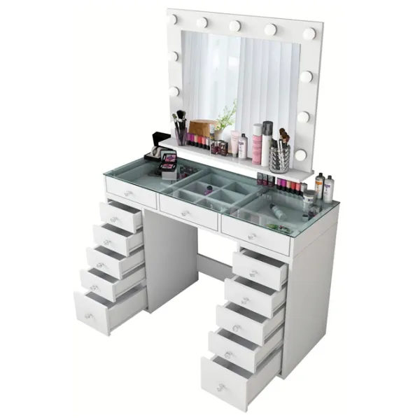 Туалетный столик Mirage Meble BJ118 ДСП меламин / White photo 2