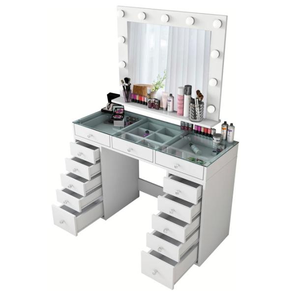 Туалетный столик Mirage Meble BJ118 ДСП меламин / White photo 2