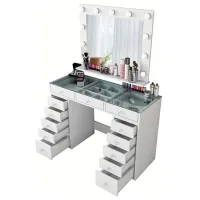Туалетный столик Mirage Meble BJ118 ДСП меламин / White photo 2