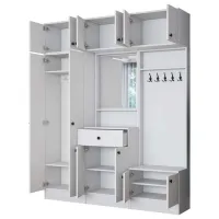 Комплект для прихожей Mirage Meble EA108 ЛДСП / White photo 2