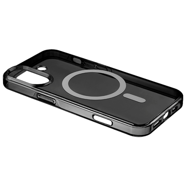 Husă pentru smartphone Apple iPhone 16 Cellularline / MagSafe Back / TPU / White Black photo 1