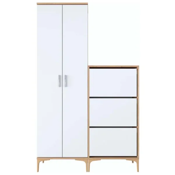 Комплект для прихожей Mirage Meble EA137 ЛДСП / White photo 1