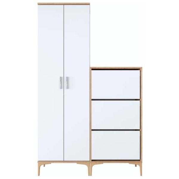 Комплект для прихожей Mirage Meble EA137 ЛДСП / White photo 1