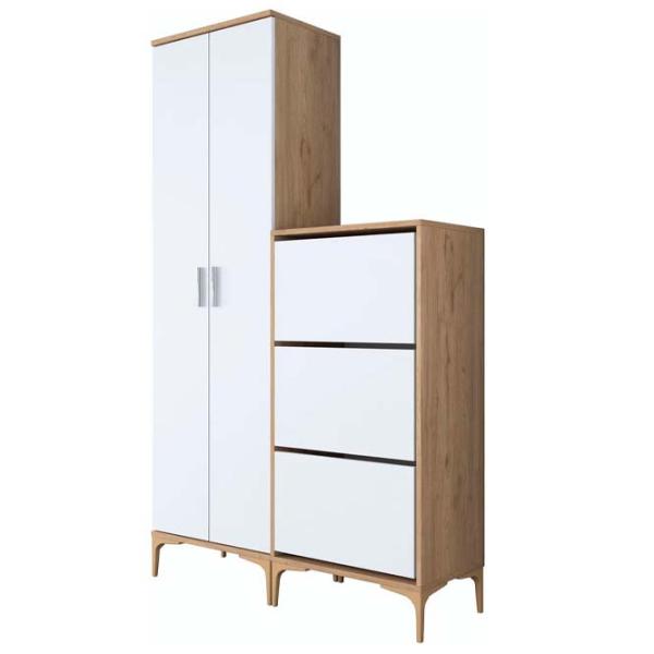 Комплект для прихожей Mirage Meble EA137 ЛДСП / White photo 2
