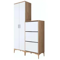 Комплект для прихожей Mirage Meble EA137 ЛДСП / White photo 2