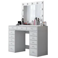 Masă de toaletă Mirage Meble BJ119 PAL melaminat / White