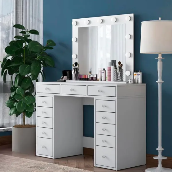 Туалетный столик Mirage Meble BJ119 ДСП меламин / White photo 6