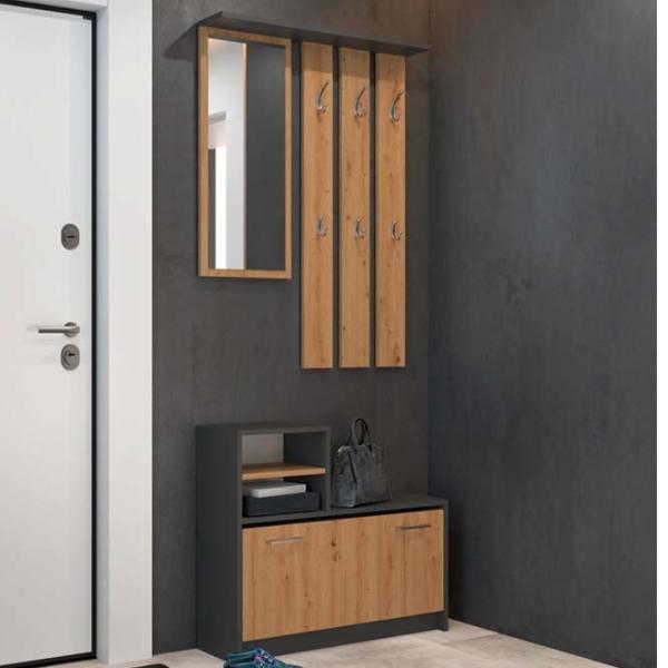 Dulap pentru antreu TopEshop Vera PAL / Artisan Oak photo 4 Dulap pentru antreu TopEshop Vera PAL / Artisan Oak photo 4