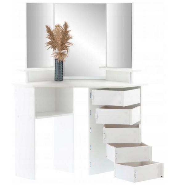 Masă de toaletă Chomik PHO9067 MDF / White photo 1