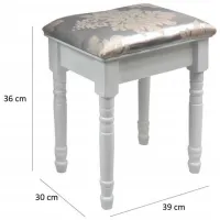 Masă de toaletă GardenLine PHO0069LED MDF / White photo 3