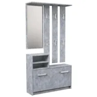 Шкаф для прихожей TopEshop Gar ДСП / Бетонный