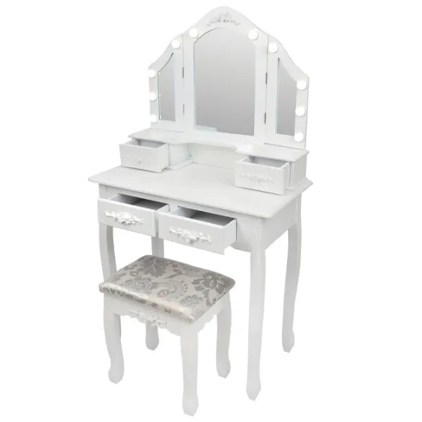 Masă de toaletă FunFit Home&Office MDF / White photo 3