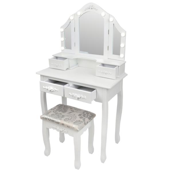 Masă de toaletă FunFit Home&Office MDF / White photo 3